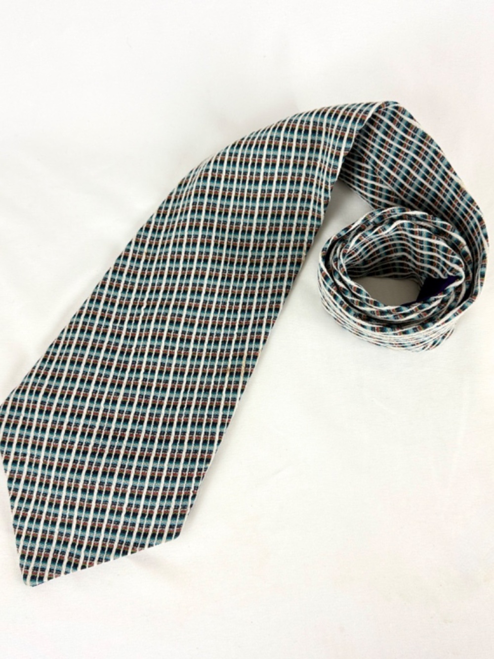 Vintage 1960s Widest Necktie EVER Handmade Poly 6in Wide Tie Halloween Costume